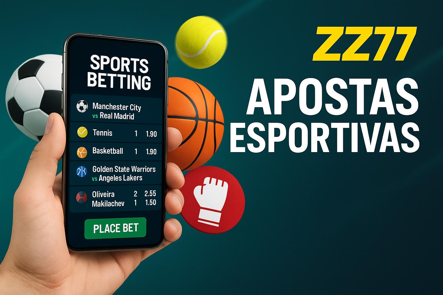 Apostas esportivas no cassino online ZZ77  